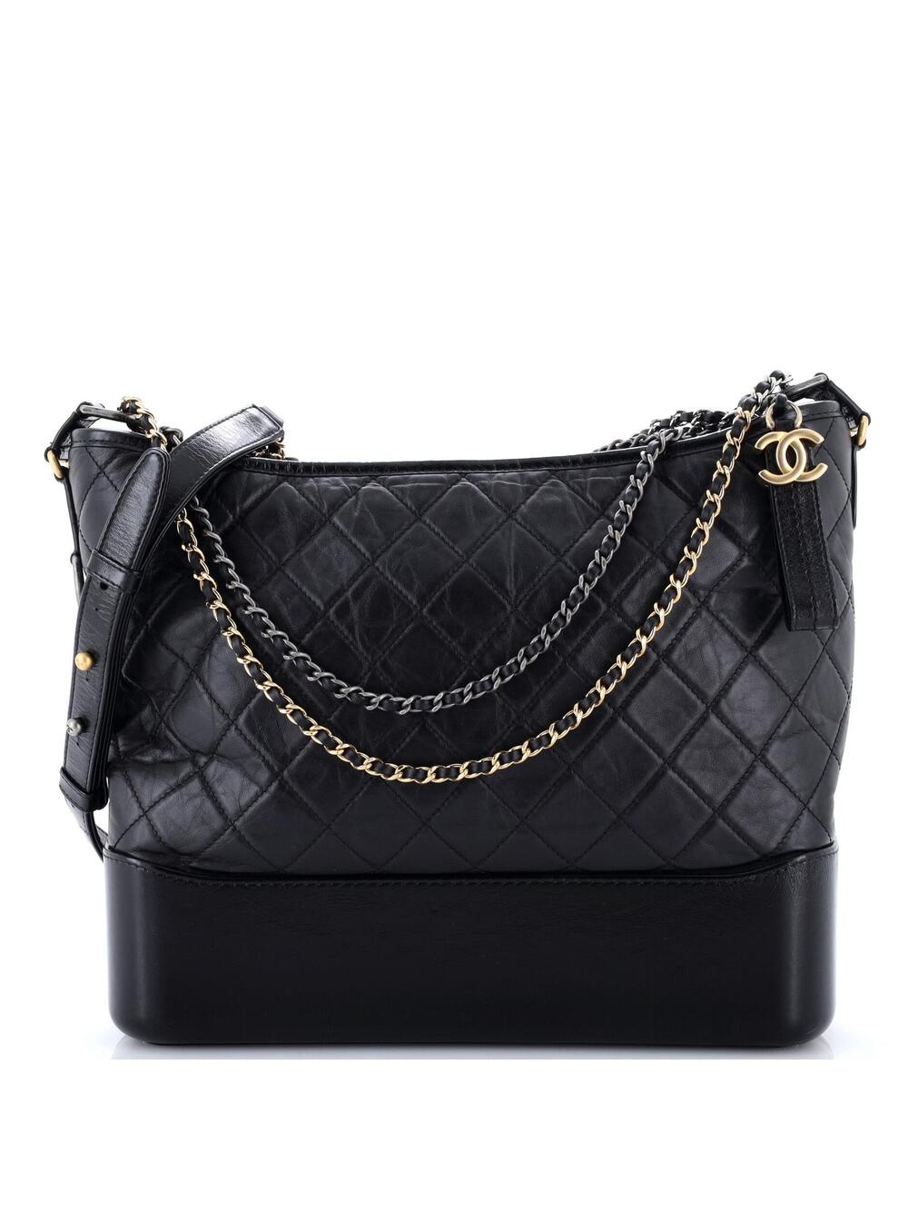 Chanel Gabrielle Hobo Quilted Aged #377818C27B